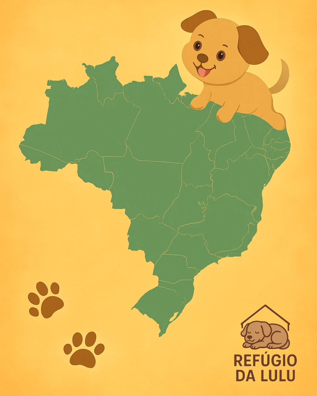 Mapa do Brasil - Doações